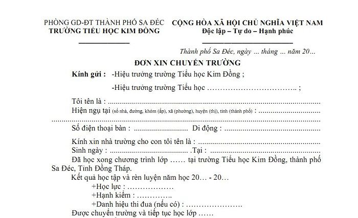 bài tập word - mẫu đơn
