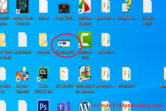 File đã được phục hồi hiện ra trong Desktop