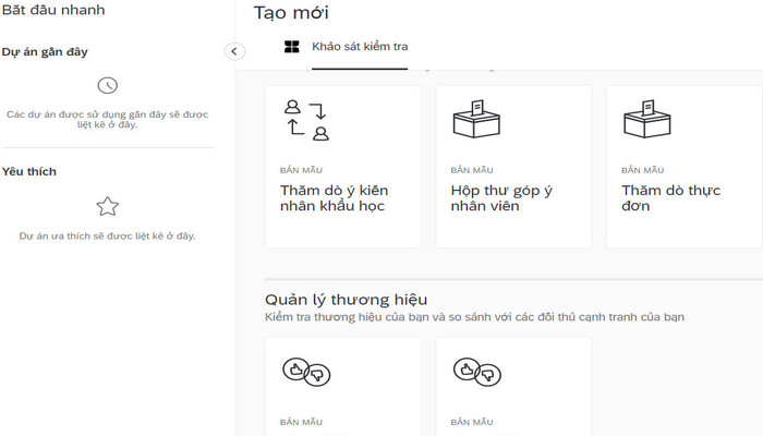 Giao diện thăm dò ý kiến