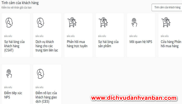 tình cảm khách hàng