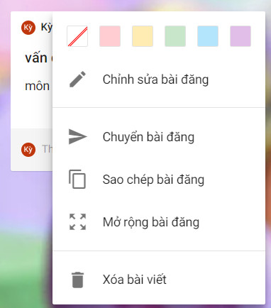 chỉnh sửa bài đăng