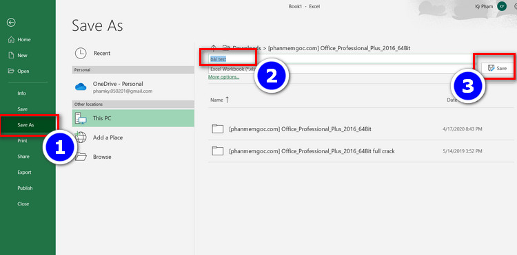 lưu file
