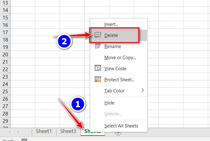 xóa sheet