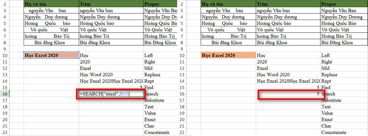 hàm search