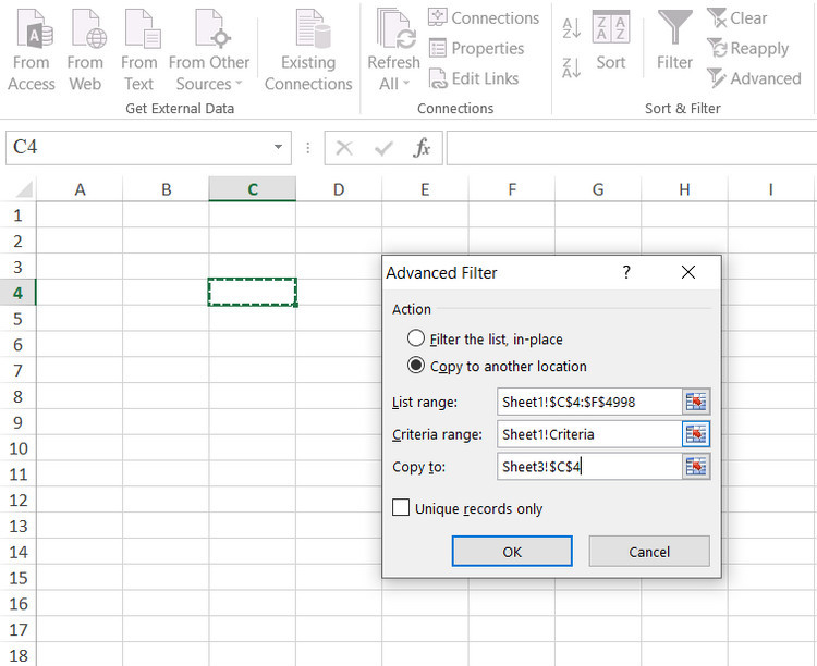 copy to sheet3