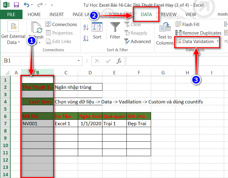 data validation
