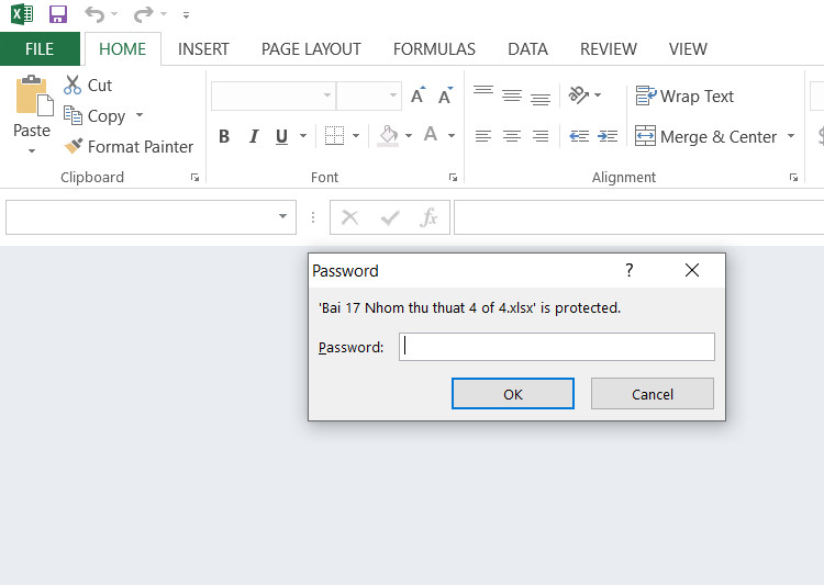 truy cập vào file excel