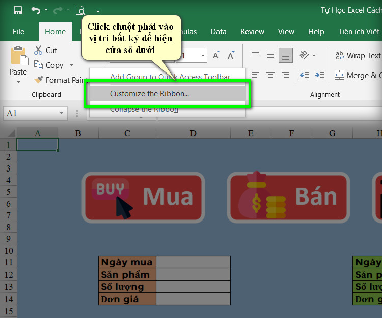 vị trí bất kỳ