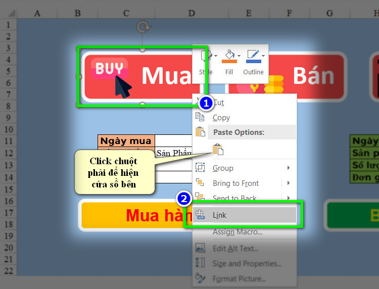 chọn đối tượng mua