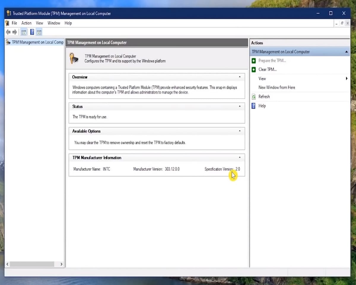 TPM 2.0 để cài Windows 11.