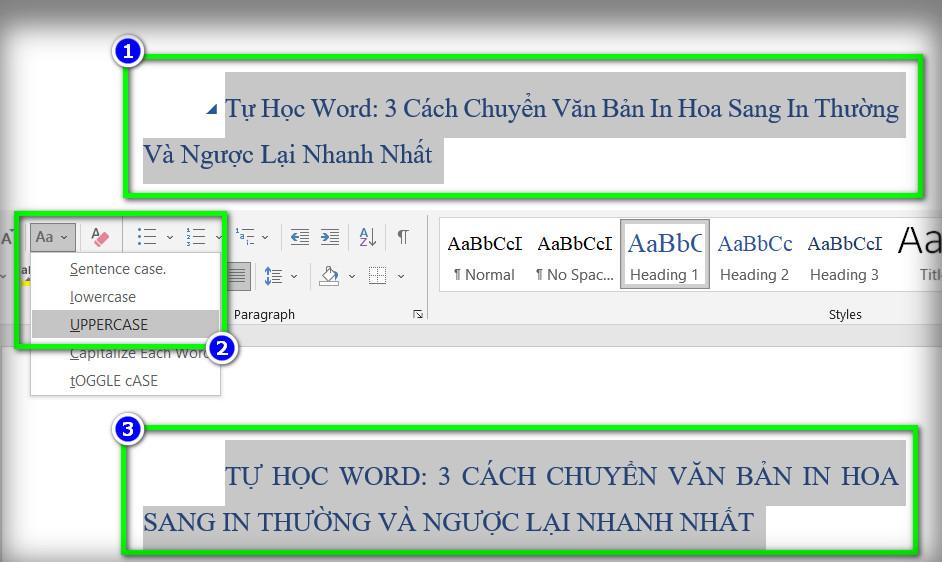 chuyển đổi chữ in hoa