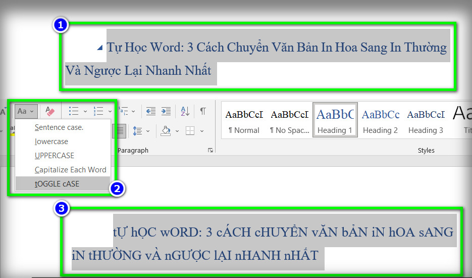 tin thường chữ cái đầu tiên