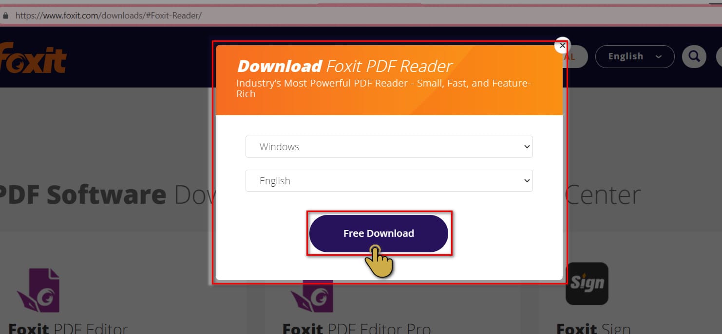 Hộp thoại download