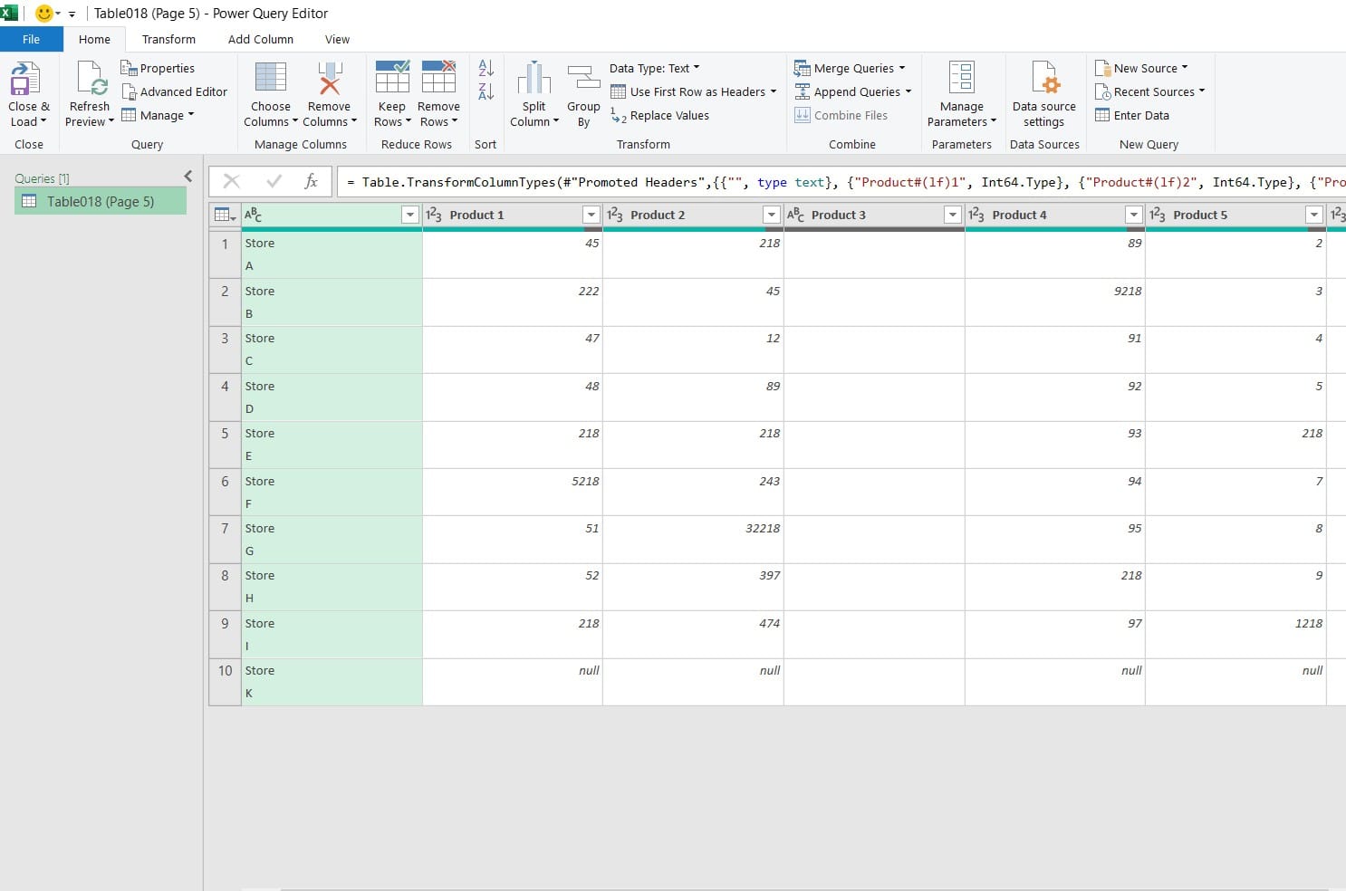 hình ảnh giao diện power query