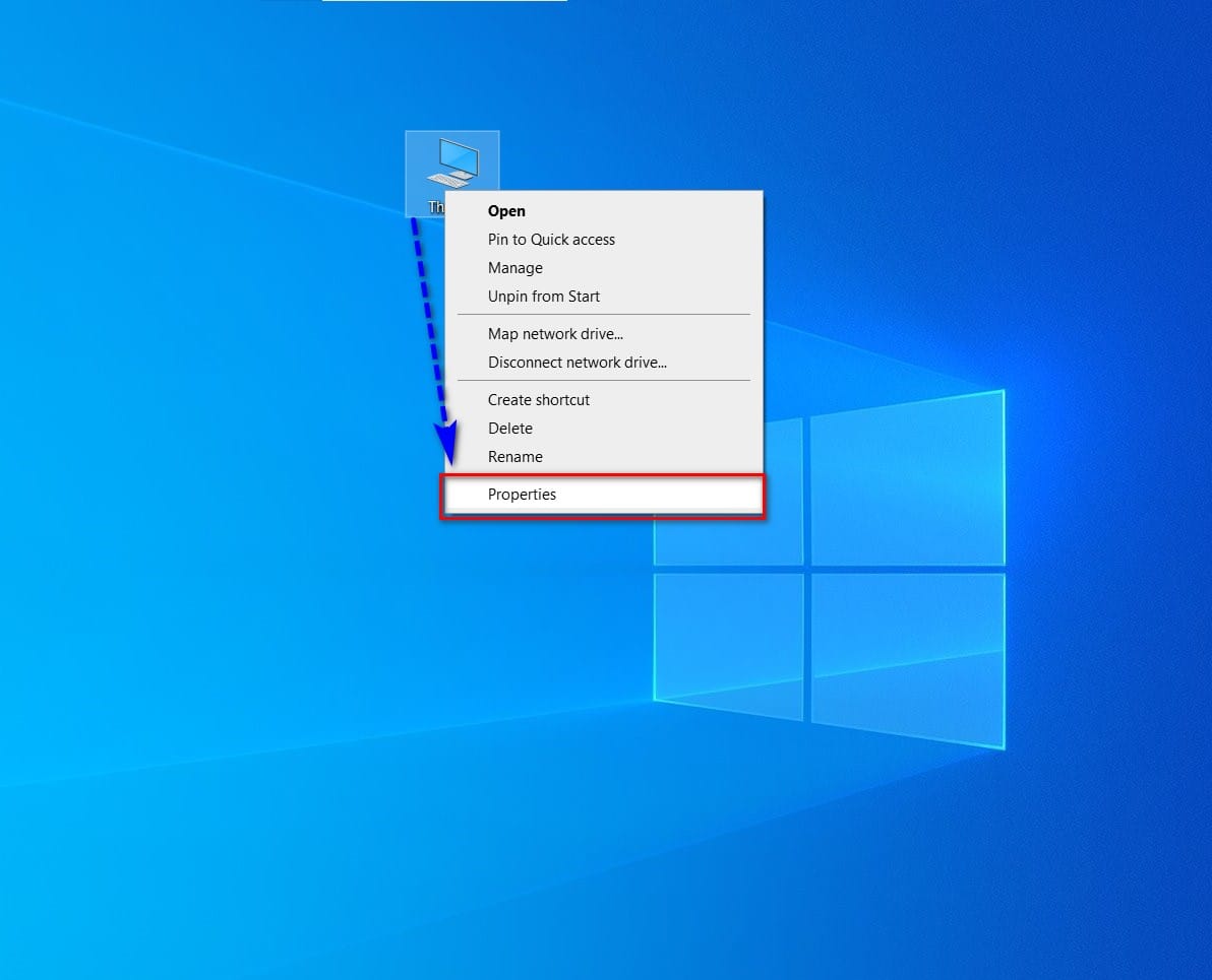 hình ảnh chọn properties this pc