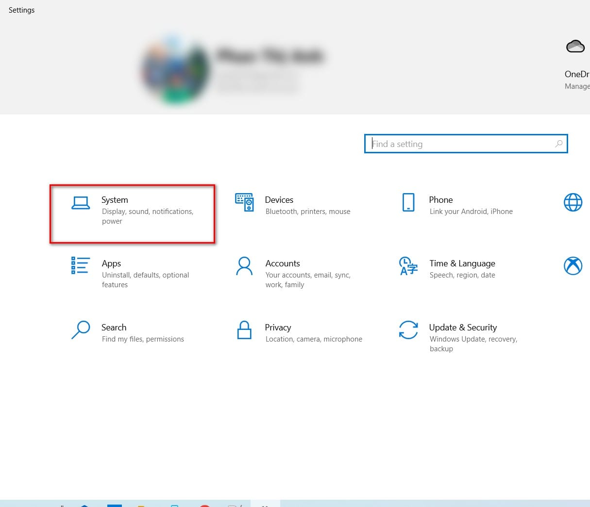 hình ảnh chọn system