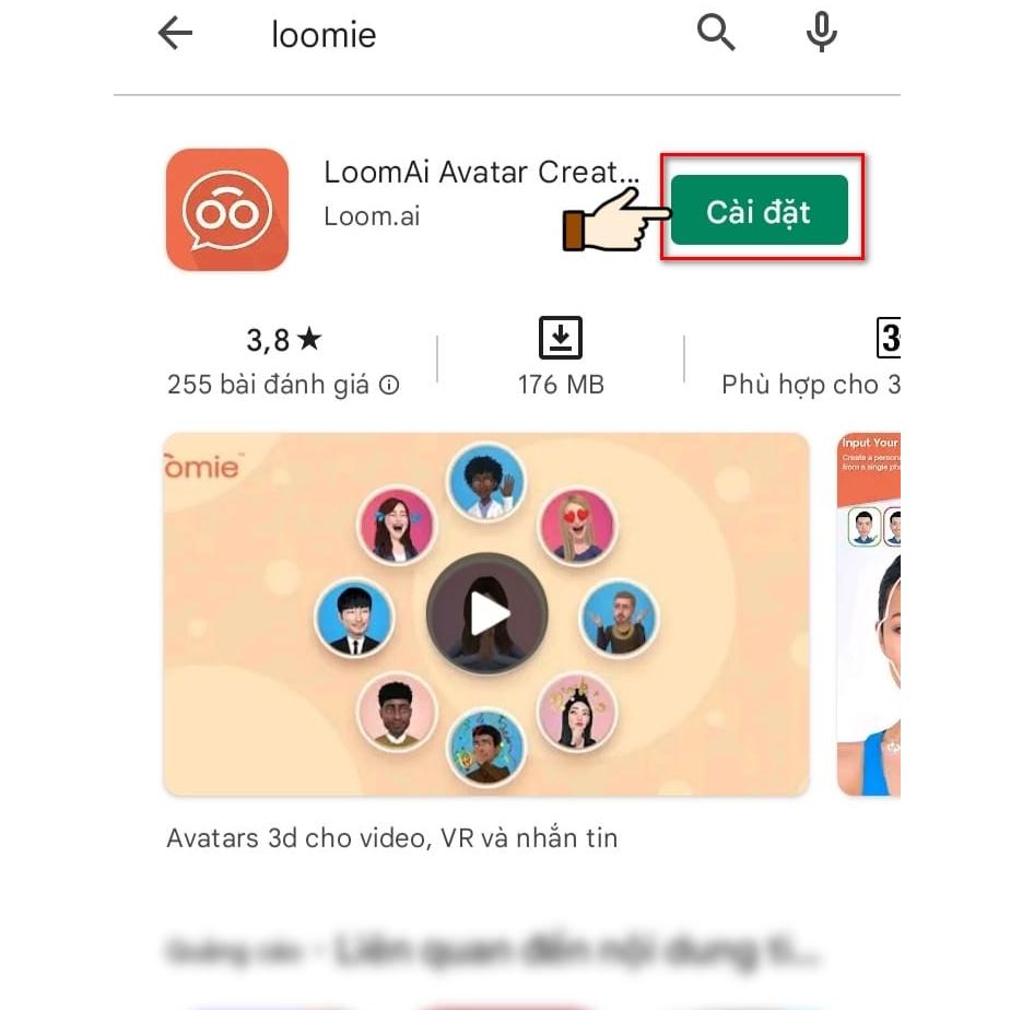 hình ảnh tải ứng dụng loomie
