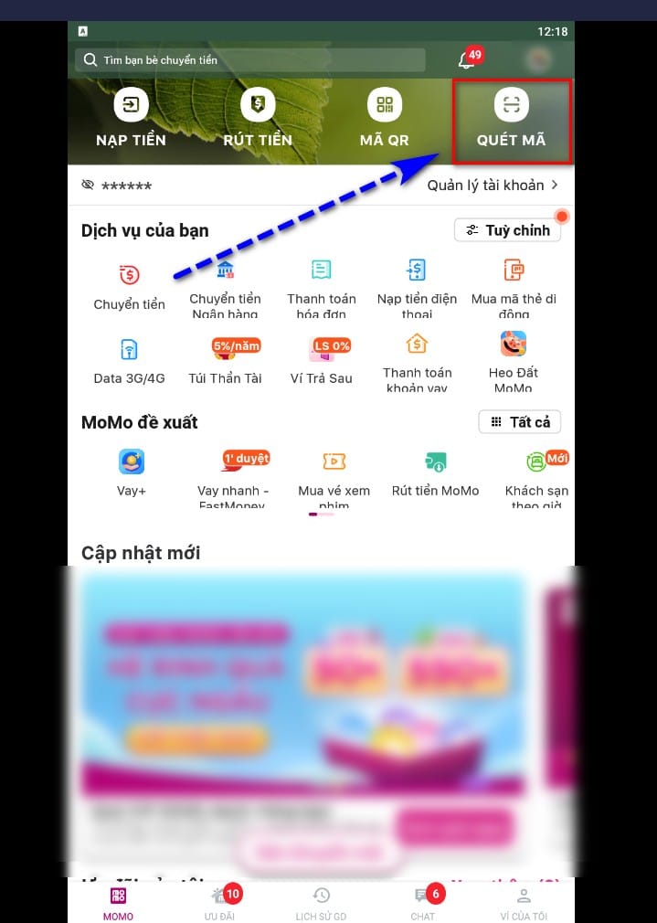 hình ảnh chọn quét mã