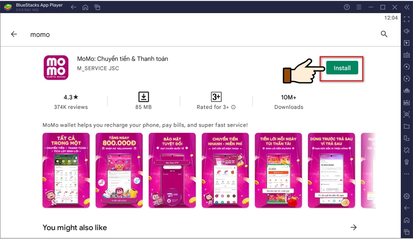 hình ảnh nhấn install