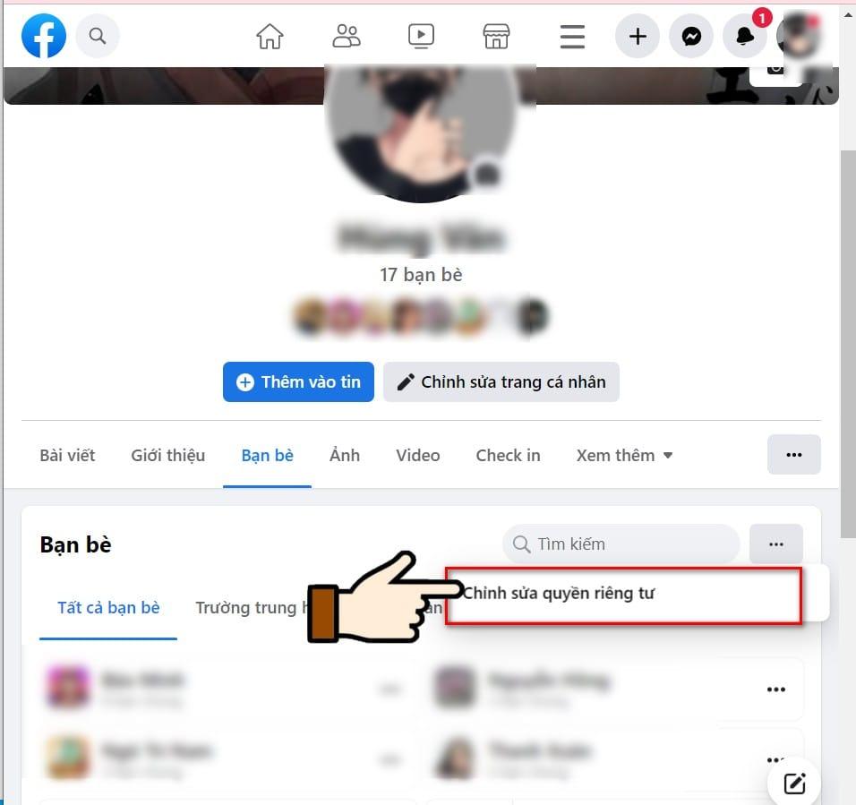 hình ảnh tích chọn vao quyền riêng tư