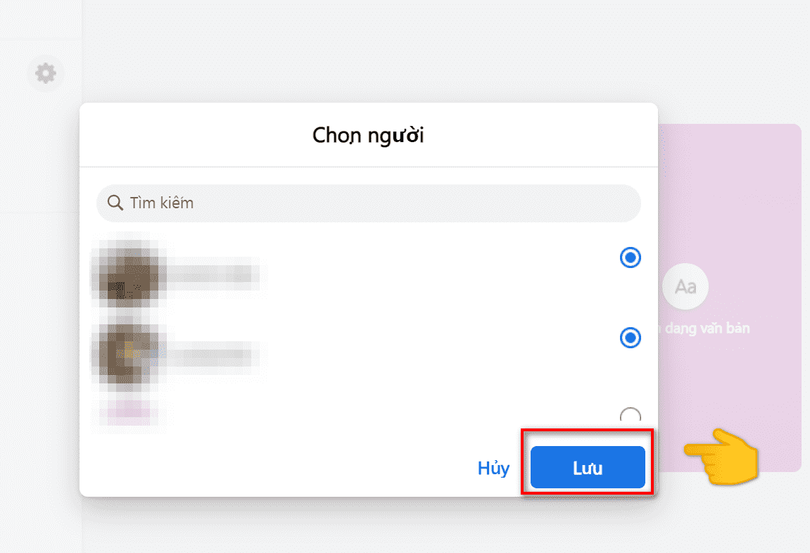 mục ẩn bạn bè máy tính