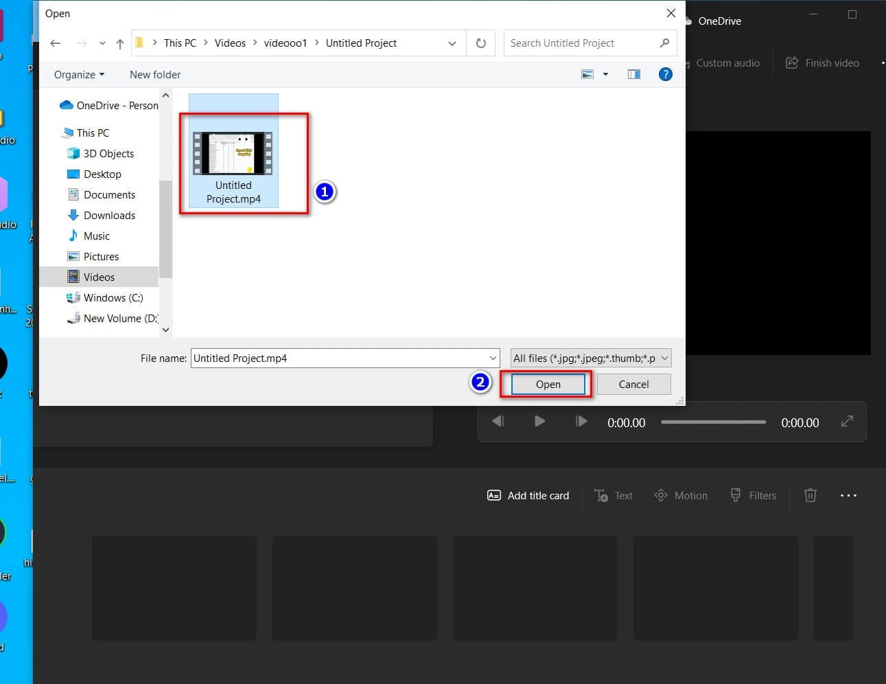 hình ảnh chọn video tua nhanh