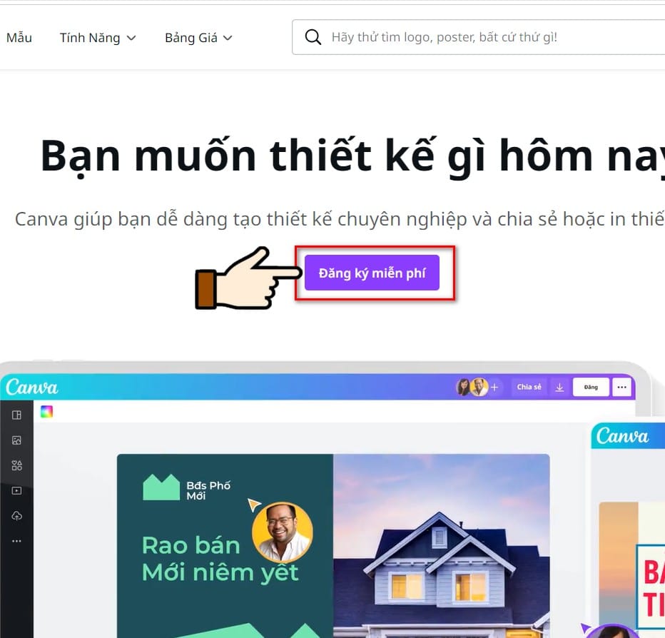 hình chọn đăng ký miễn phí