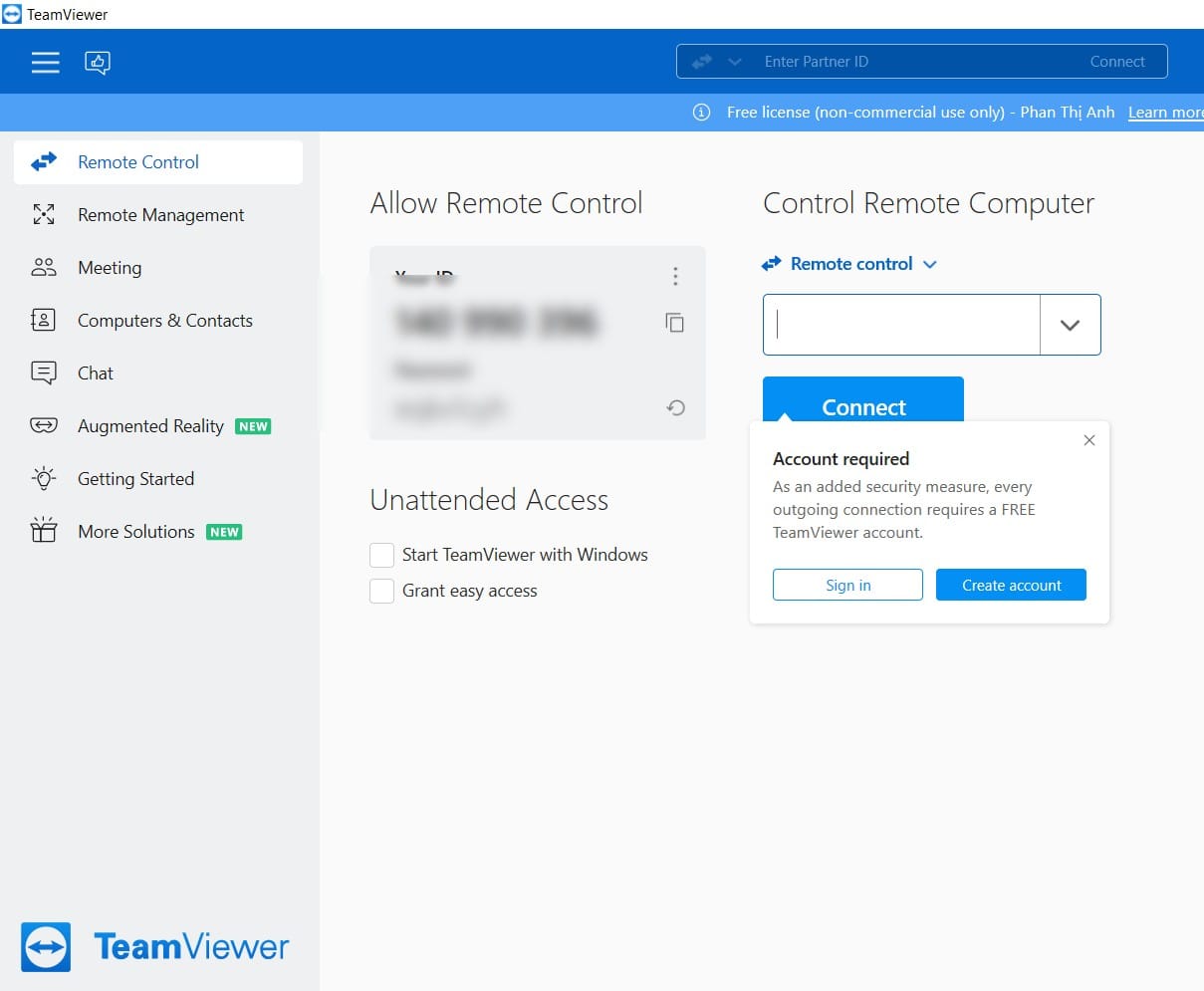 hình màn hình teamviewer