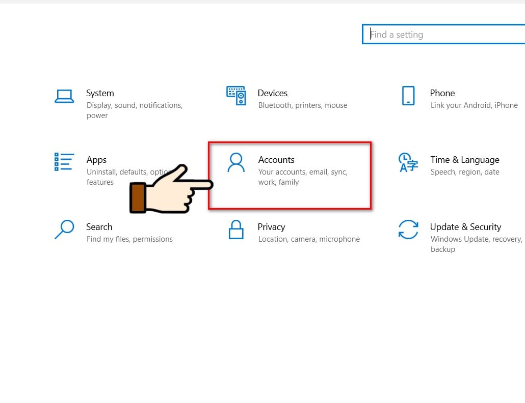 hình tích chọn vào account