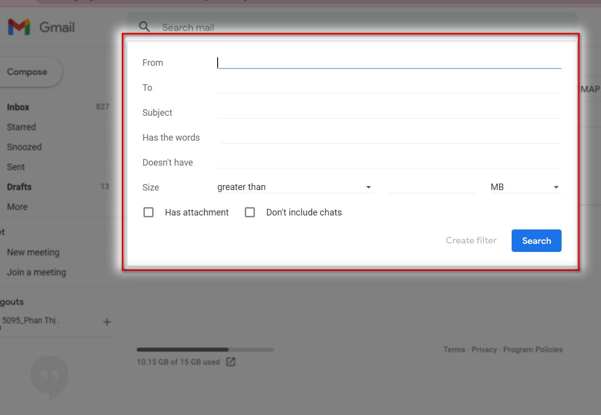 hình ảnh cài đặt email quan trọng