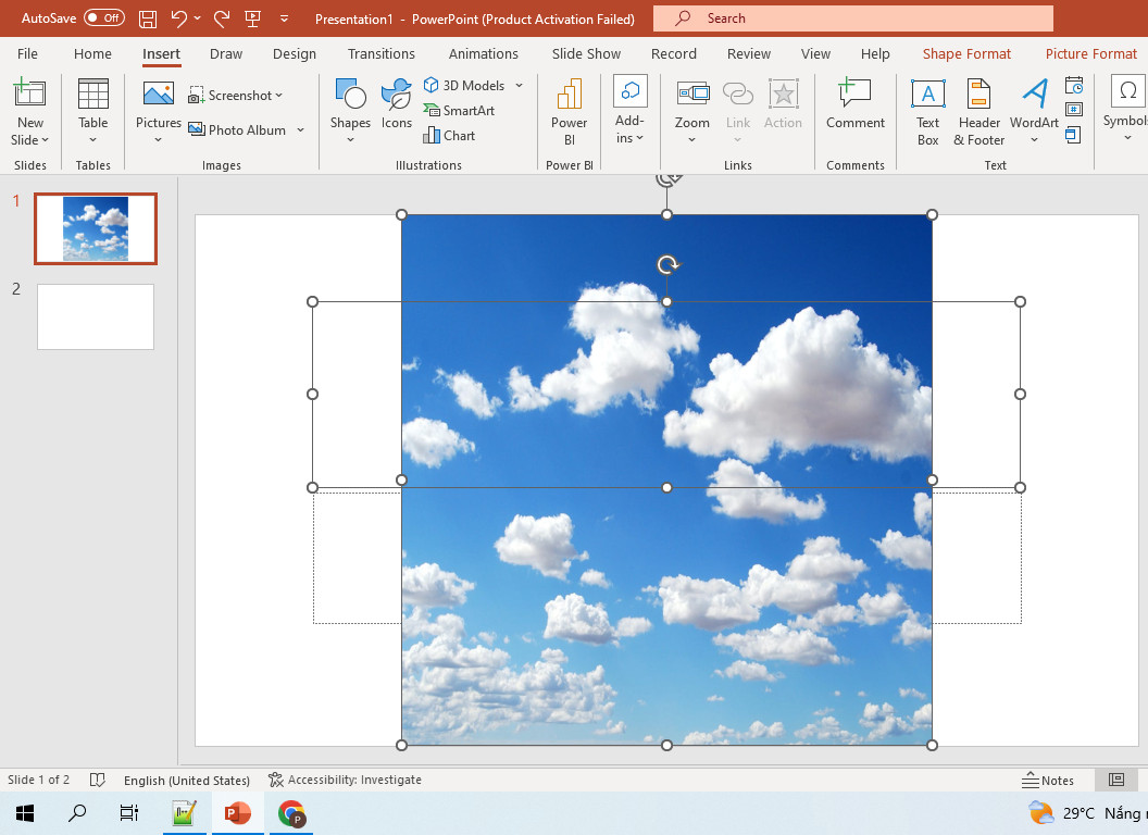 dán ảnh vào powerpoint