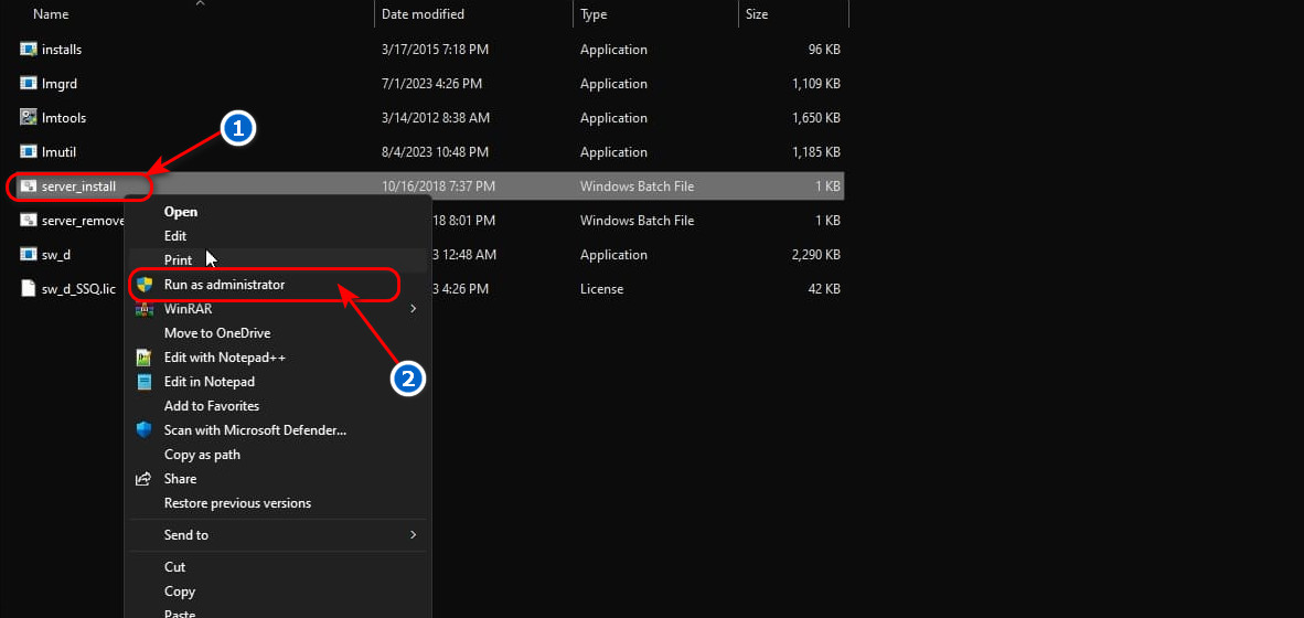 bước 7 server install run