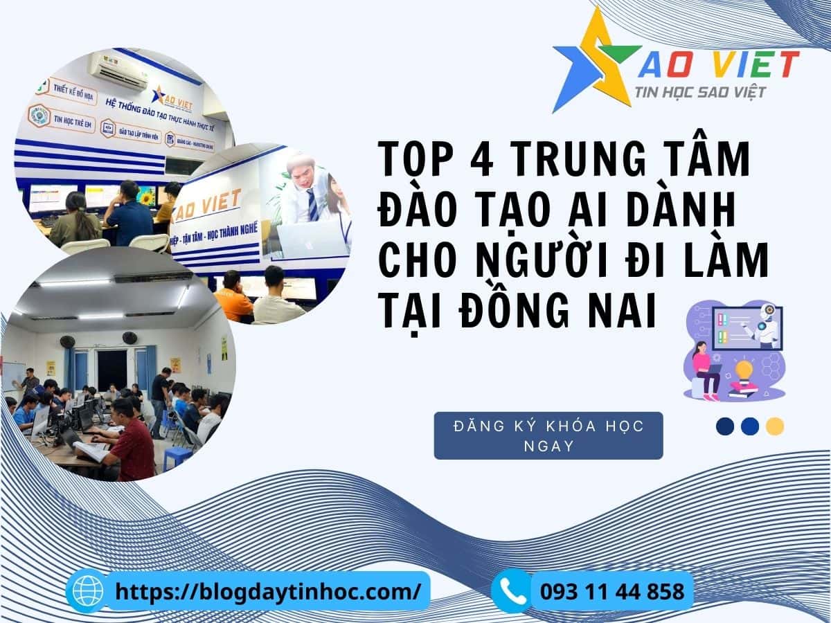 Top 4 trung tâm đào tạo ai dành cho người mới bắt đầu tại Đồng Nai